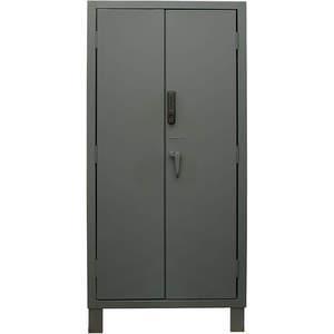 DURHAM MANUFACTURING 3702CX-BLP4S-95 Digital Cabinet, Welded, 2 Door, Capacity 1900 Lbs, Steel | AG3FHP 33HY48