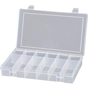 DURHAM MANUFACTURING SPOS12-CLR Compartment Box, Small, 12 Offset Compartment, Clear | AA7DVT 15V202