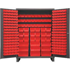 DURHAM MANUFACTURING SSC-227-1795 Industrial Cabinet, 14 Gauge, 227 Bin, Red | AH6RXC 36FC89