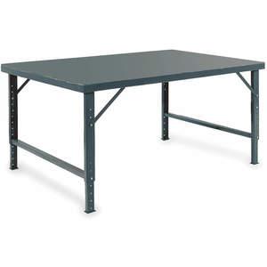 DURHAM MANUFACTURING WBF-3672-95 Folding Leg Workbench, Height 28 To 42 Inch, Size 72 x 36 Inch | AB2VYT 1PB28