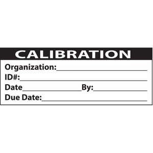 DURO ISO-Kalibrierungsetikettenrolle Kalibrierungsetiketten 1 x 2 Zoll selbstklebend | AE6FUG 5RPL9