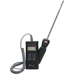 DWYER INSTRUMENTS 471B-1 Digital Thermo Anemometer, 9V Battery | AB7TVN 24A466