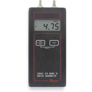 DWYER INSTRUMENTS 475-3-FM Handheld Manometer, Digital, Fits 1/8 or 3/16 Inch ID Tubing | AB4EGD 1XFW4
