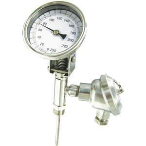 DWYER INSTRUMENTS BTO34051 Bimetal Thermometer, 3 Inch Dial, 0 To 250 Deg F Range | AC2CKC 2HMK3