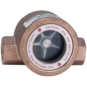 DWYER INSTRUMENTS SFI-100-1/4 Single Sight Flow Indicator, 1/4 Inch Size, Bronze | AF7LKX 21XL59