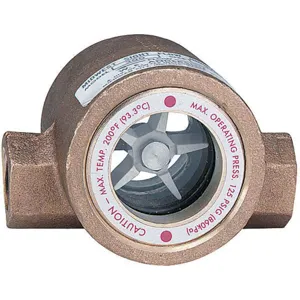 DWYER INSTRUMENTS SFI-300-2 Double Sight Flow Indicator, 2 Inch Size, Bronze | AB6LJM 21XL74