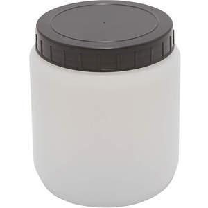DYNALON 226415-1000 Zylindrisches HDPE-Glas mit Deckel 1000 ml – 10er-Packung | AF4CRF 8RAR2