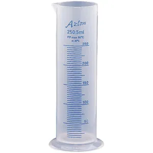 DYNALON 537835-0250 Graduated Cylinder 250ml x 5ml Polypropylene | AD2VJQ 3UUR8