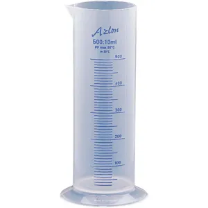 DYNALON 537835-0500 Graduated Cylinder 500ml x 10ml Polypropylene | AD2VJR 3UUT2