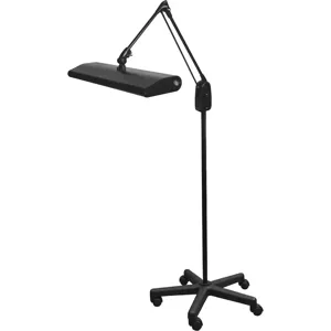 DAZOR 175C3-BK-DL Classic Arm Mobile Floor Stand Light, Daylight, 45W, Black, 33 Inch | AG7HBT