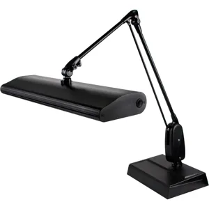 DAZOR 318C3-BK-DL Classic Arm Desk Light, Daylight, 45W, Black, 33 Inch | AG7HBX