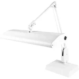 DAZOR 318C3-WH-FSB Classic Arm Desk Light, Full Spectrum, 45W, White, 33 Inch | AG7HCA