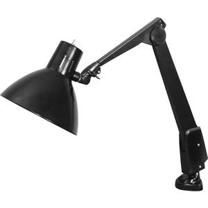 DAZOR 602-BK Clamp Base Light, Wide-Beam Contemporary Arm, Black, 31 Inch | AG7HCM