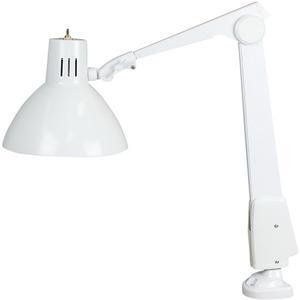 DAZOR 602-WH Clamp Base Light, Wide-Beam Contemporary Arm, White, 31 Inch | AG7HCN