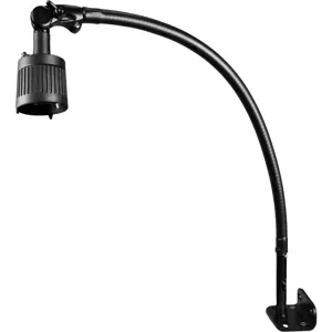 DAZOR 6930-BK Halogen Flex Arm Direct Mount Light, 20W, Black | AG7GXC