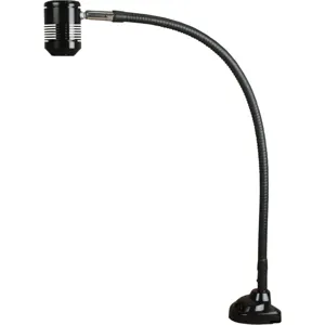 DAZOR LED-SL25CM-BK Saturn LED, Clamp Base Light, Black, 25 Inch | AG7HAB