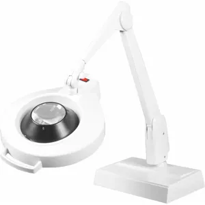 DAZOR LMC100-16-WH Led Circline Magnifier, 5X, Desk Base, White, 28 Inch | AG7GUQ