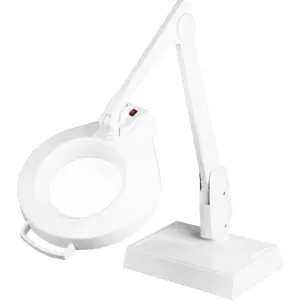 DAZOR LMC100-WH Led Circline Magnifier, 1.75X, Desk Base, White, 28 Inch | AG7GUV