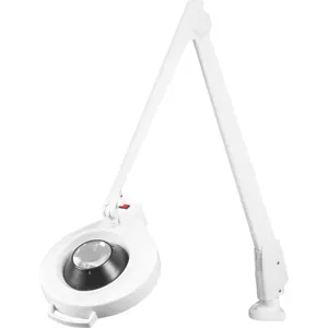 DAZOR LMC200-16-WH Led Circline Magnifier, 5X, Clamp Base, White, 42 Inch | AG7GUZ