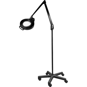 DAZOR LMC710-BK Led Circline Magnifier, 1.75X, Mobile Floor Stand, Black, 41 Inch | AG7GVL