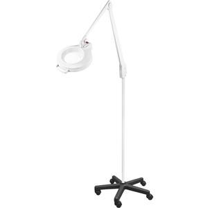DAZOR LMC710-WH Led Circline Magnifier, 1.75X, Mobile Floor Stand, White, 41 Inch | AG7GVM