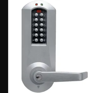 KABA E5031XKWL626-41 Electronic Lock Satin Chrome 12 Button | AH3FTU 31NG58