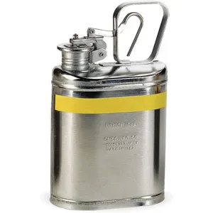 EAGLE 1301 Type I Stainless Steel Lab Can, 1 Gallon, 10.8cm x 20.4cm Size | AC3TUK ECN13010SS / 2W905