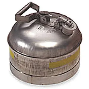 EAGLE 1313 Type I Stainless Steel Cans, 2.5 Gallon, 28.6cm x 28.6cm Size | AD2DUZ ECN13130SS / 3NKT1