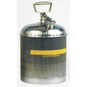 EAGLE 1315 Type I Stainless Steel Cans, 5 Gallon, 28.6cm x 28.6cm Size | AD2DVA ECN13150SS / 3NKT2