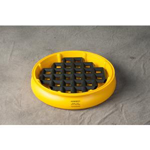 EAGLE 1615 Poly Drum Tray with Grating Black, 31 In, 10 Gallon, | AG8DVL