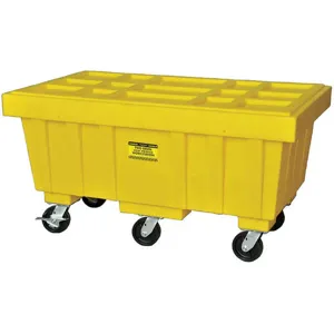 EAGLE 1624K Spill Kit Box with Lid - Yellow HDPE - 110 Gallon | AF6RJG 20GY35