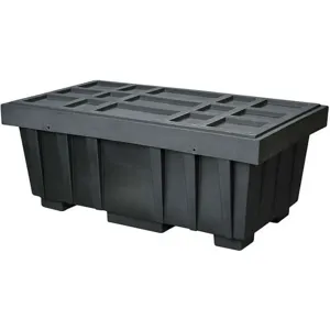 EAGLE 1624KB Spill Kit Box with Lid - Black HDPE - 110 Gallon | AF6RJH 20GY36