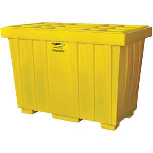 EAGLE 1625K Spill Kit Box with Lid - Yellow HDPE - 220 Gallon | AF6RJK 20GY38