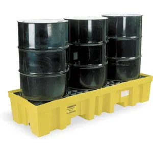 EAGLE 1630 Drum Spill Containment Pallet 3 Drum 6k Lb. | AC9VJZ 3KN28