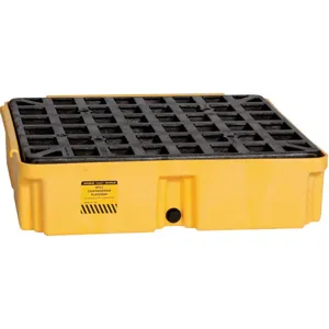 EAGLE 1633D Modular Spill Platform, 15 gal Spill Capacity, Yellow / Black | AC6NJA 35U064