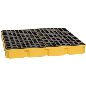 EAGLE 1635 Spill Containment Modular Platform, Yellow, 60.5 gal Cap | AC6NJB 35U065