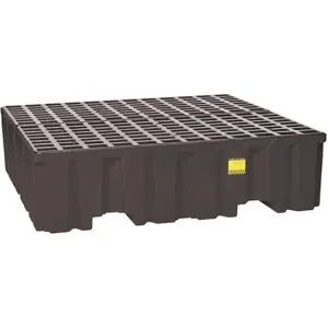 EAGLE 1640BND Drum Containment Pallet, 4 Drums, Polyethylene Construction | AC6NJH 35U071