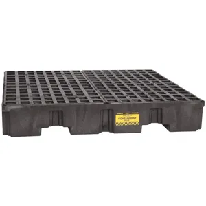 EAGLE 1645B Spill Pallet With Drain 66 Gallon 4 Drum | AC6NJK 35U073