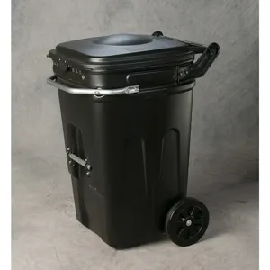 EAGLE 1696BLK E-CART Wheeled Industrial Waste Cart - 65 Gallon, - Black | AG8EDG