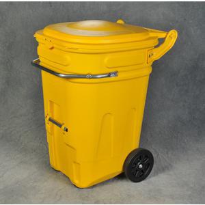 EAGLE 1696Y Wheeled Spill Kit e-Cart with Lid, 65 Gallon, Yellow | AG8DJG
