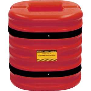 EAGLE 1724-10RED Column Protector for 10 In Column, 24 In Wide - Red | AG8DZV 32NC67