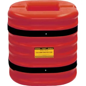 EAGLE 1724-12RED Column Protector for 12 In Column, 24 In High - Red | AG8DZX 32NC69