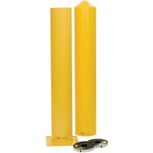 EAGLE 1744PS All-in-One 4 In Steel Bollard Post & Poly Post Sleeve 42 In High Combo | AG8ECC