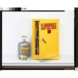 EAGLE 1924 GRAY Flammable Safety Cabinet, 12 gal Cap, Self Closing Door | AD8AUH 4HPR2
