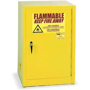 EAGLE 1925 Hazardous Storage Cabinet, Manual Closing Door, Yellow | AB2PBL 1N763