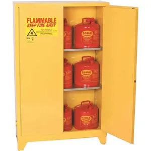 EAGLE 1947LEGS Tower Flammable Safety Cabinet, 45 gal Cap, Double Door | AF2WAV 6YG11