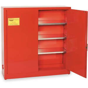 EAGLE 1976RED Safety Cabinet For Flammable Liquids, Two Doors, 24 gal Cap | AC3DAD 2RNZ1