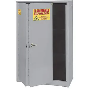 EAGLE 4510 GRAY Flammable Liquid Safety Cabinet, Self Closing Doors | AD8AUD 4HPP6