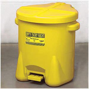 EAGLE 937-FLY Oily Waste Can 14 Gallon Polypropylene Yellow | AB4LGK 1YNN3