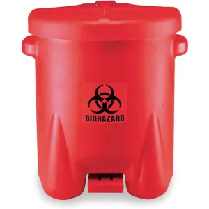 EAGLE 947BIO Biohazardous Poly Waste Cans, 55.9cm x 45.8cm Size, Red | AD9FEA ECN947BIRD / 4RF69